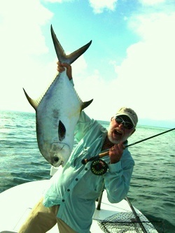 Image 4 - Sandy shows off a nice sized permit. 